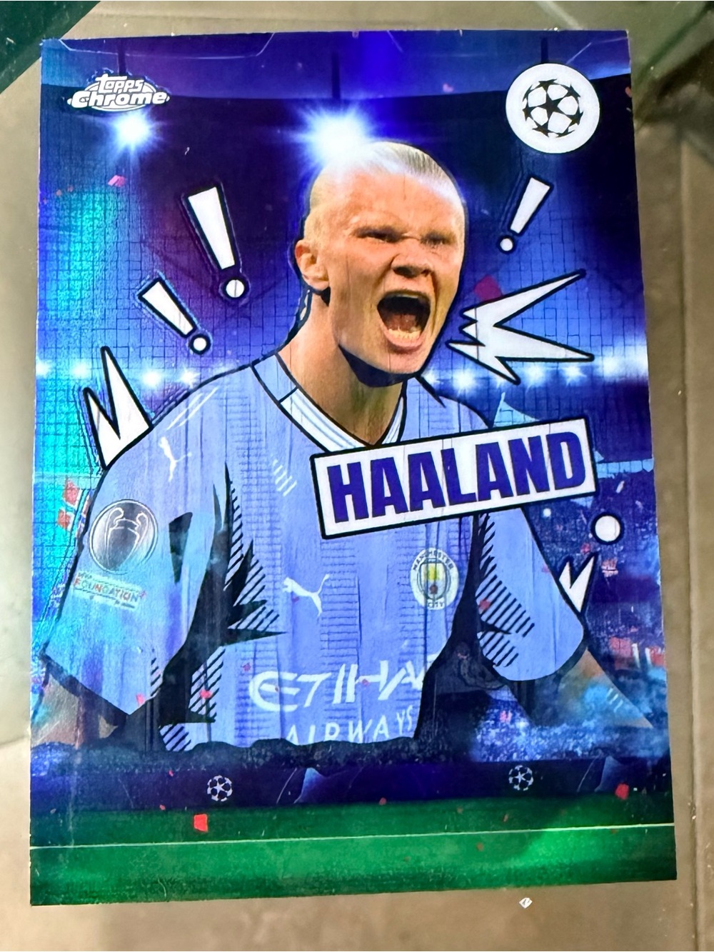 2023-24 Topps Chrome UEFA Club Competitions Tifo Erling Haaland #TF-1 4f5. Manch